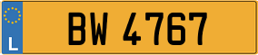 Truck License Plate